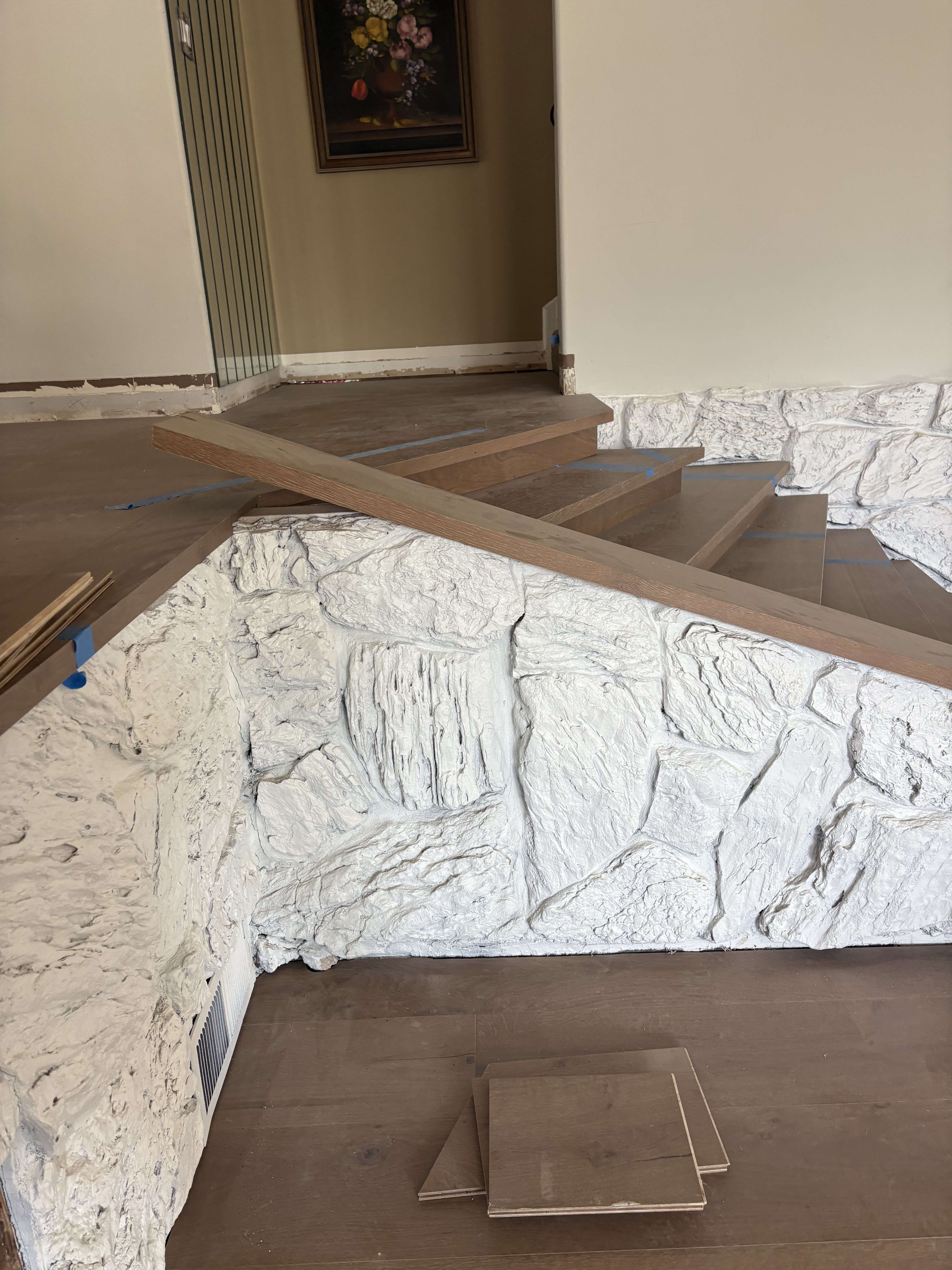 Handyman repair work around a kitchen vent and cabinet area in Morgan Hill.