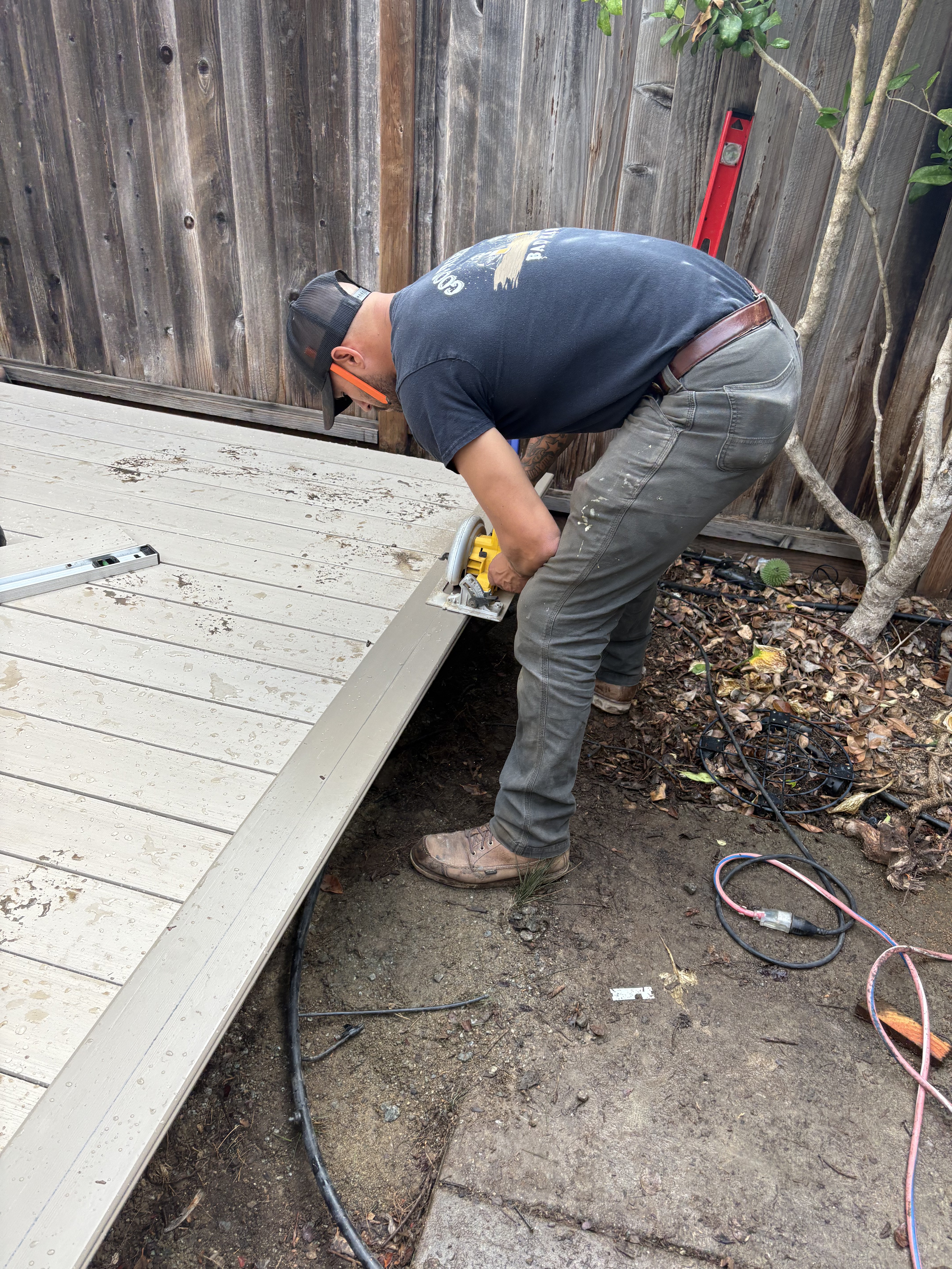 Roof and gutter repair detail from a San Jose exterior project.