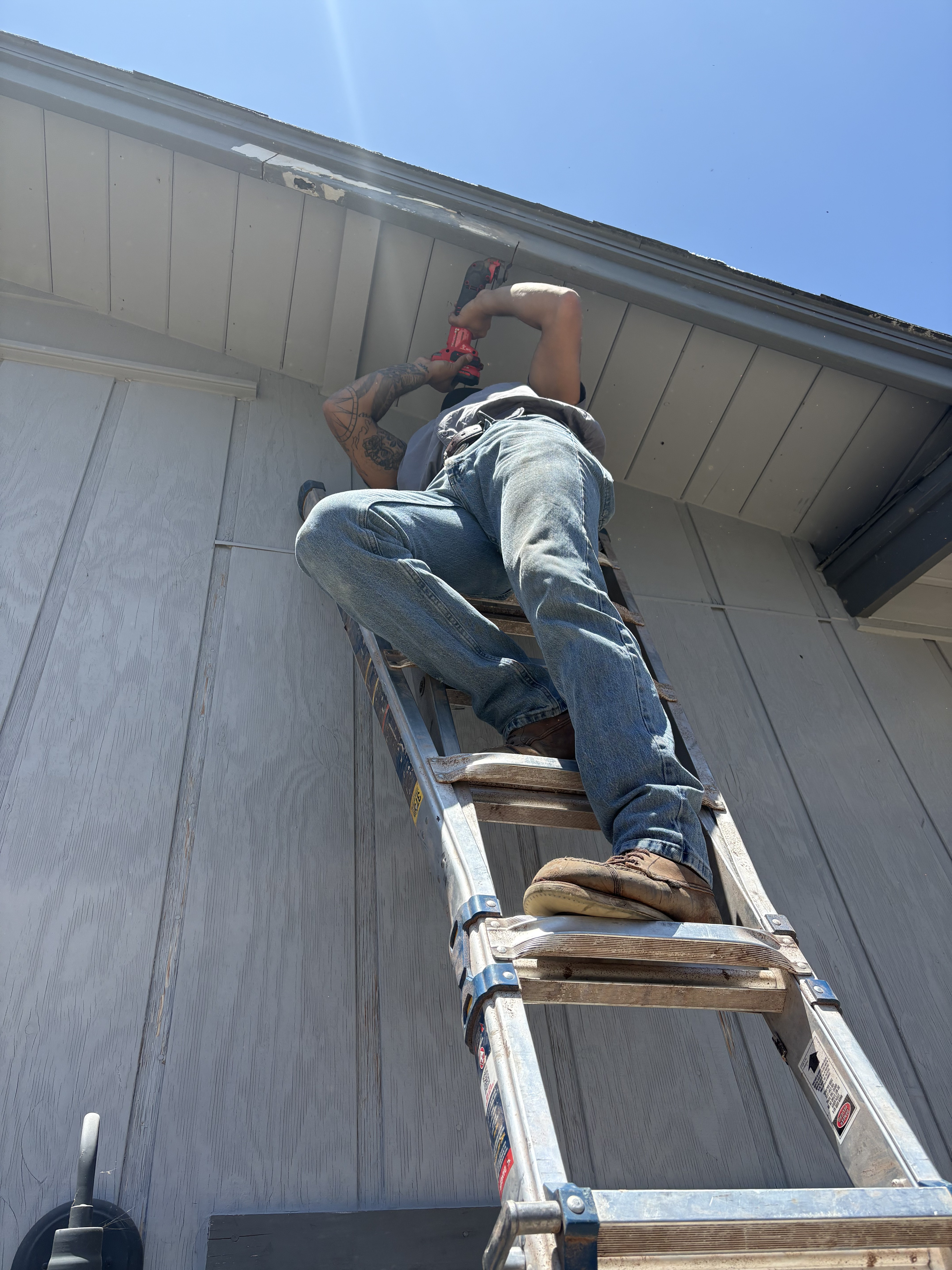 Deck board and stair landing repair work for a Monterey property.