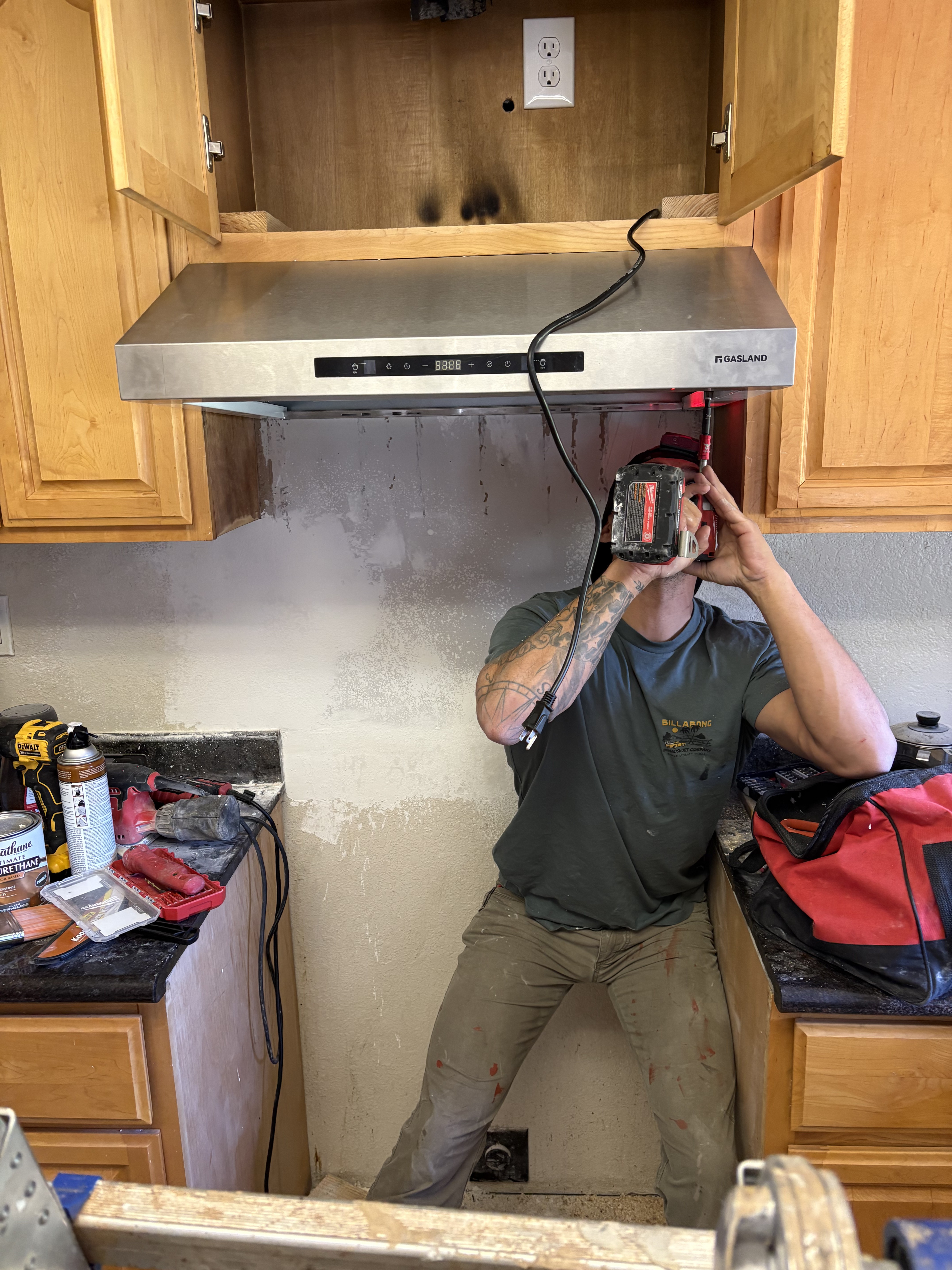 Interior handyman repair work inside a San Jose kitchen.