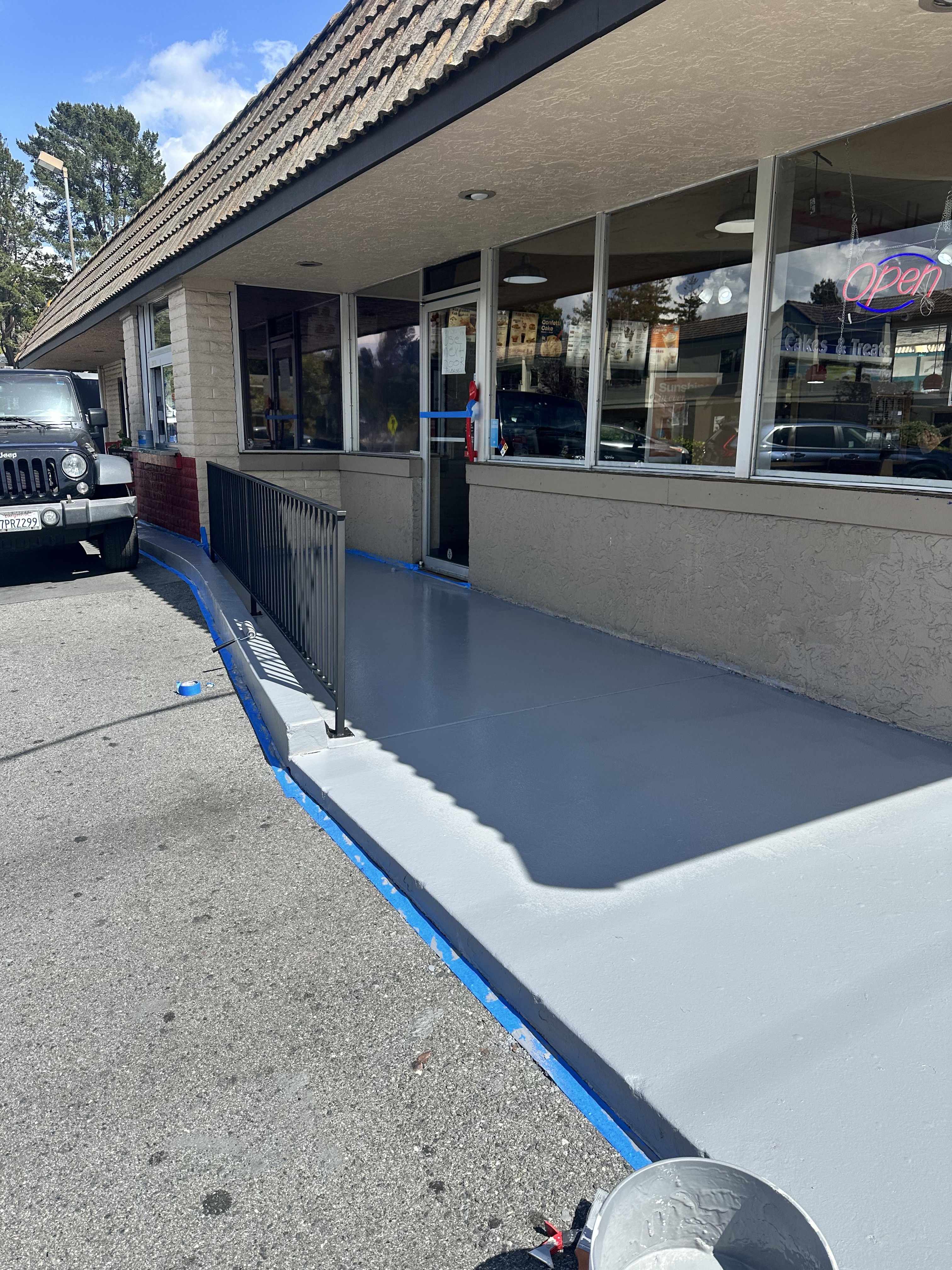 Completed exterior concrete and walkway improvements in Monterey.