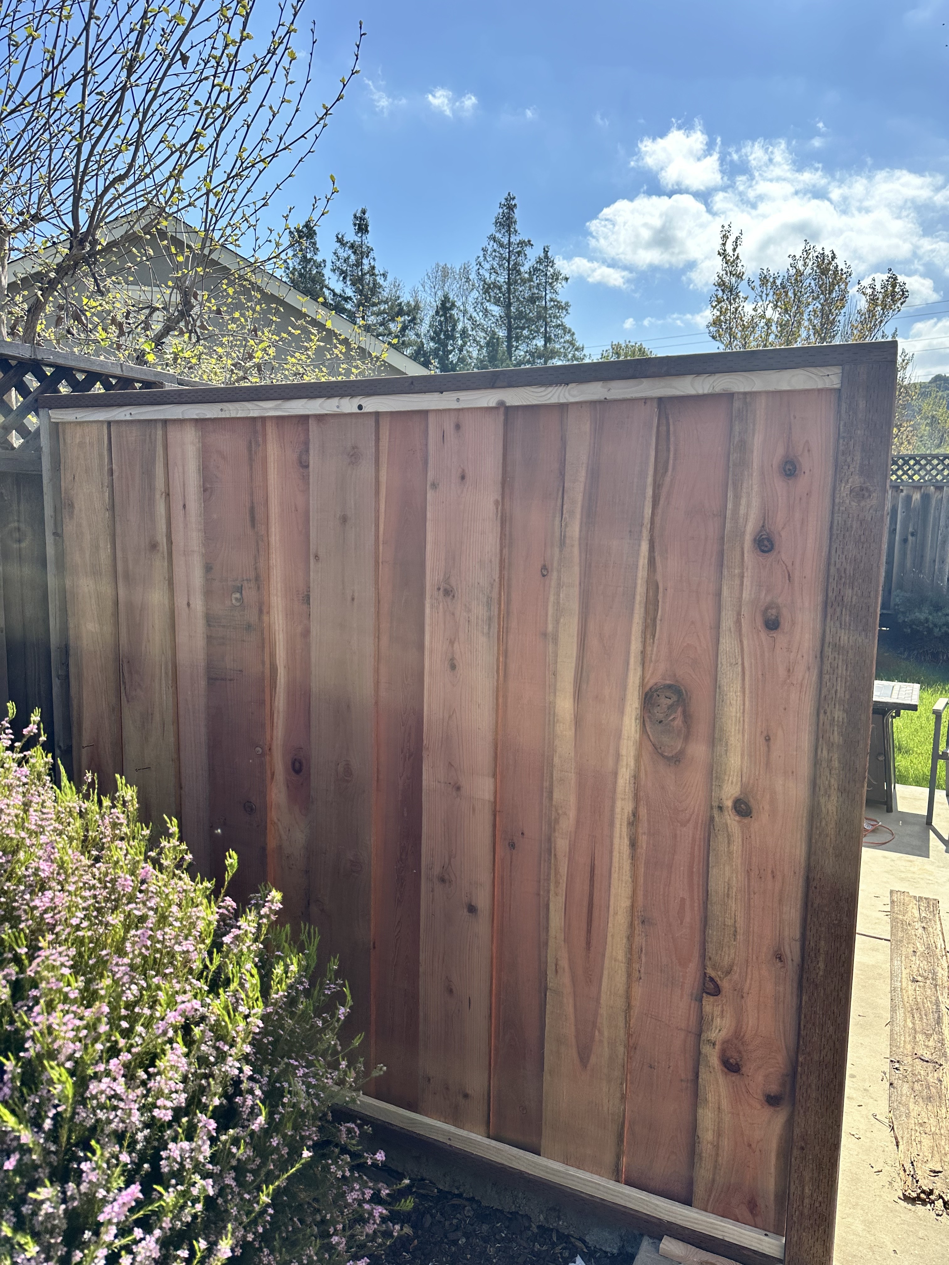Fence panel and gate replacement for a Salinas homeowner.